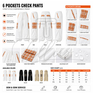 Pantalones Cargo de 6 Bolsillos para Hombre a Precio Económico, Tallas Grandes, Logotipo Personalizado, Servicio OEM, MOQ Bajo - Product Image 4