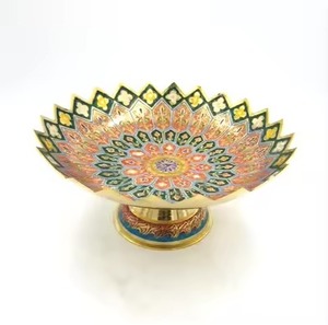 Bol de service en métal de qualité alimentaire avec décor Meena, idéal pour servir toutes sortes de cuisines - Product Image 6