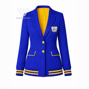 Vêtements de sororité Sigma Gamma Rho personnalisés, blazer varsity élégant brodé, vêtements grecs - Product Image 1