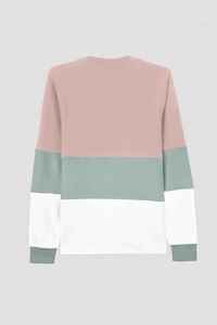 Suéter de Punto con Cuello Redondo y Bloques de Color, Manga Larga, Corte Regular, Unisex, Estilo Casual Otoñal - Product Image 5