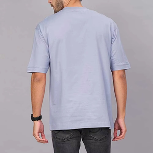 Camisetas de Talla Grande Más Vendidas para Hombre, Impresión de Logotipo Personalizado, Cuello Redondo, Manga Corta, 100% Algodón, Lisas - Product Image 4