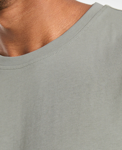 Camiseta sin Mangas para Hombre, Cuello Redondo, Color Gris Sólido, Tejido de Poliéster y Spandex, Estilo Casual, Bajo Costo, 160 g, 2026 - Product Image 3