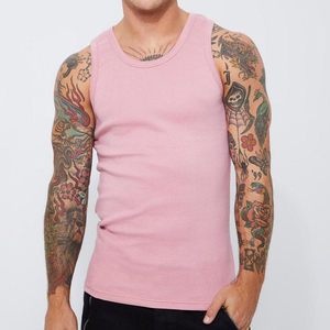 <b>Men's</b> <b>White</b> Sleeveless Tank Top O-Neck Knitted Solid Casual <b>Vest</b> Breathable Cotton Style for Daily Wear - Product Image 4