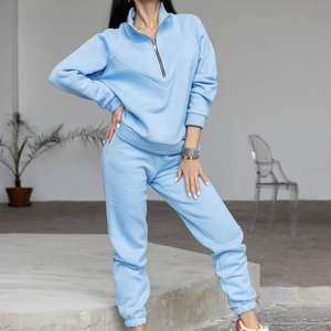 ชุดกีฬาพิมพ์ลายตามสั่งพร้อมเสื้อฮู้ดซิป ชุดวอร์มสำหรับผู้หญิง - Product Image 1