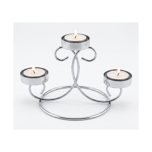 เชิงเทียนโลหะดีไซน์ใหม่ทันสมัย แบบ 3 แขน สำหรับตกแต่งโต๊ะงานแต่งงาน - Product Image 6