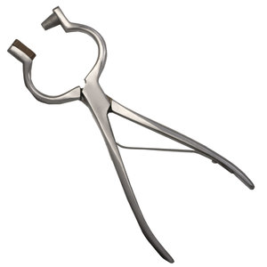 Pince à perforer le nez de bœuf en acier inoxydable, instrument chirurgical vétérinaire robuste pour bovins, buffles et autres animaux d'élevage - Product Image 1