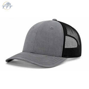 Casquette Trucker Marron et Blanche à 6 Panneaux Personnalisée en Gros, Style Vintage, Coton Premium, Dos en Maille, Fermeture Snapback – Fournisseur d'Usine - Product Image 2