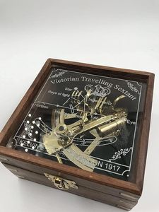 Handcrafted Solid Brass Nautical Sextant <b>Antique</b> Marine Navigation Instrument Vintage Maritime <b>Compass</b> Collectible Desk Decor - Product Image 6