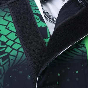 Shorts de combat MMA personnalisés OEM pour hommes, imprimé dragon vert, sublimation, séchage rapide, taille élastique, arts martiaux, grappling - Product Image 6