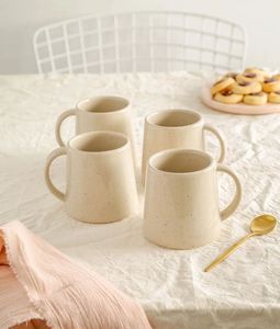 Minimalist Ceramic Coffee <b>Mug</b> Matte Speckled White Home Gift Dishwasher Safe Microwave Safe - Product Image 4