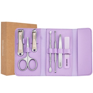 Professional High Quality Classic Stainless Steel <b>Manicure</b> Pedicure <b>Kit</b> 5 in 1 Nail Care Tools Set with Portable Case for Adults - Product Image 3