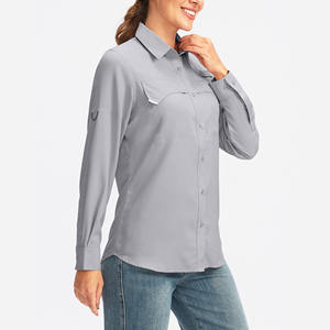 Vêtements de style urbain, chemises de pêche pour femmes, respirantes, manches longues, polyester, spandex, vêtements de pêche pour femmes - Product Image 2