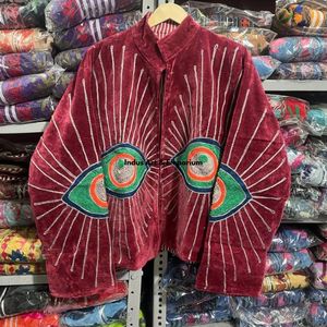 Indian Handmade Suzani Cotton <b>Jacket</b> Hand Embroidered <b>Short</b> <b>Jacket</b> Unisex Coat Handmade Suzani <b>Short</b> <b>Jacket</b> - Product Image 6