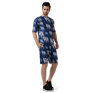 Conjunto de Dos Piezas de Ropa Deportiva de Verano con Logotipo Personalizado, Pantalones Cortos y Camiseta de Algodón para Hombre - Product Image 4