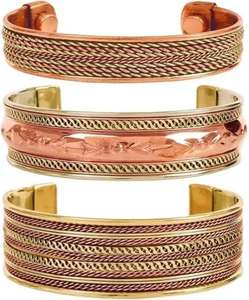 Bracelet unisexe élégant en cuivre et laiton, fait main, qualité supérieure, bijoux de mode, accessoires de bijouterie - Product Image 1