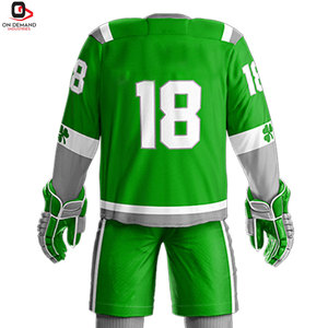 Ensemble d'uniformes de hockey sur glace de haute qualité avec logo personnalisé pour les joueurs adultes en autre matériau, service OEM - Product Image 4