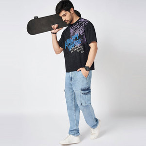 High Quality Wholesale 100% Cotton <b>Tshirts</b> for Men T Shirts Plain Custom DTG Printing Oversized Blank Solid Color T-Shirt - Product Image 5