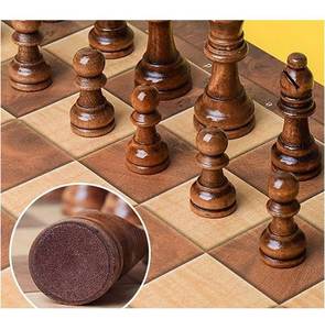 Juego de ajedrez de madera minimalista moderno hecho a mano con diseño vertical y cajón - Centro de mesa para sala de estar o comedor - Product Image 2