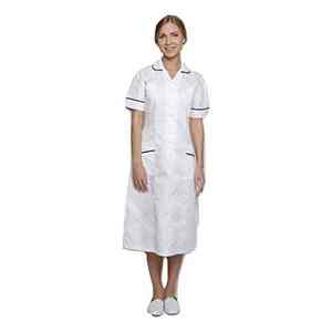 Uniforme de Enfermera, Uniforme Médico, Uniforme de Hospital, Uniforme de Trabajo con Rayas, Vestido de Trabajo para Doctora o Enfermera - Product Image 6