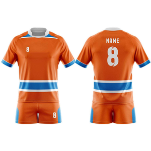 เสื้อรักบี้คุณภาพสูงขายส่ง ปักโลโก้ตามสั่ง ชุดยูนิฟอร์มรักบี้ - Product Image 1