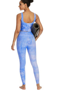 Conjunto de Yoga Transpirable Sin Costuras de Alta Calidad para Mujer, con Logotipo Personalizado, para Gimnasio y Fitness, con Logotipo Frontal, Tallas Grandes, Diseño Sólido - Product Image 3