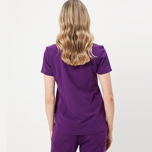 Wholesale Hot Selling Custom Color Design <b>Plus</b> <b>Size</b> Heavyweight Breathable Short Sleeve Women's Hospital Use - Product Image 6