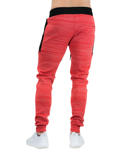 Pantalon de jogging pour homme, coupe slim, style streetwear, 100% coton, doublure en molleton, taille élastique avec cordon de serrage - Product Image 2