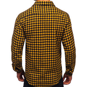 Chemise en flanelle à manches longues de haute qualité, douce et confortable en coton, à carreaux, boutonnée, élégante et confortable, service OEM - Product Image 6