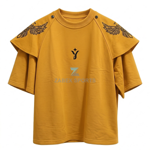 เสื้อยืดคอกลมโอเวอร์ไซส์ผู้ชาย แฟชั่นสตรีท ผ้าฝ้ายคุณภาพพรีเมียม เป็นมิตรกับสิ่งแวดล้อม ระบายอากาศได้ดี น้ำหนัก 230 กรัม ทรงหลวม แขนสั้น - Product Image 1