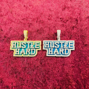 จี้เพชรโมอิสซาไนต์รูปตัวอักษร S เงินแท้ 925 สไตล์ฮิปฮอป ประดับเพชรเต็มตัว ของขวัญสำหรับผู้ชายและผู้หญิง - Product Image 1