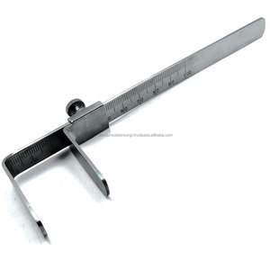 Jauge d'occlusion manuelle dentaire Willis en acier inoxydable, instrument de mesure orthodontique avec poignée ergonomique pour occlusion verticale - Product Image 1