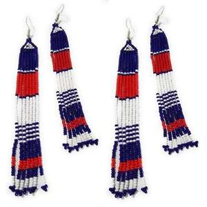 Pendientes Clásicos Hechos a Mano para Mujer, Ligeros, de Algodón, con Cuentas, Diseño Étnico de Mariposa, Joyería de Cuentas, Accesorios de Moda con Cristales - Product Image 5