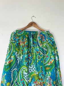 Falda larga india para mujer, falda de danza del vientre, falda hecha a mano con estampado paisley - Product Image 2