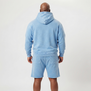 <b>Men</b> Zipper Plus Size <b>Hoodie</b> Sweat <b>Shorts</b> <b>Set</b> Casual 100% Cotton Fleece Two Piece Zip Up Winter Street Wear Sweat <b>Short</b> <b>Set</b> <b>Men</b> - Product Image 5