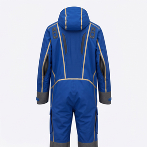 Combinaison de ski pour homme, personnalisée avec logo, imperméable, coupe-vent, isolée, à capuche, en polyester/nylon, vêtements de sport d'hiver - Product Image 2