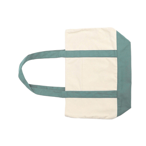 Canvas Material For <b>Shopping</b> <b>Bag</b> Pocket And Plain Durable Reusable Promotional Handbag <b>Zipper</b> Closure - Product Image 3