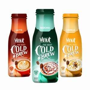 Arabica & Robusta Cold Brew 405ml - VINUT, sans OGM, produits laitiers et sans gluten, prix d'usine, échantillon gratuit, marque privée, service OEM/ODM - Product Image 1