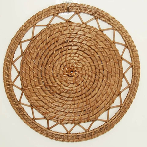 Set de table en rotin/herbe de mer écologique de style européen pour la décoration de table, les mariages, les sous-verres tissés, les tapis artisanaux - Product Image 5