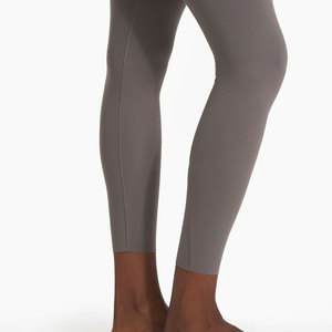 High Quality Women' Custom High Waist Gym Workout Fitness <b>Leggings</b> Solid Design Breathable Yoga Pants with Elastic Waist Closure - Product Image 4