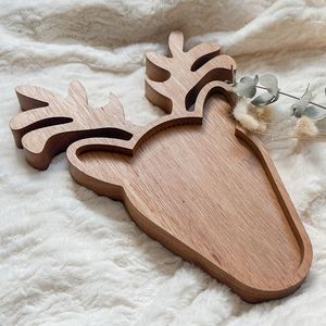 Plateau de service rectangulaire en bois moderne, durable et écologique de qualité supérieure, pour la présentation des aliments, des apéritifs et des desserts - Product Image 6