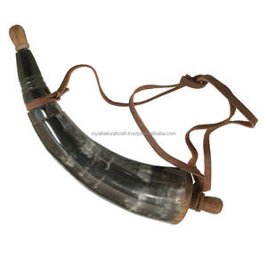 Best Quality Viking Drinking Horn Polished Ox Horn <b>Powder</b> Animal <b>Style</b> Wedding Party Natural Craft Effective Prices - Product Image 1