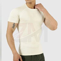 T-shirt de compression fitness confortable pour le sport, la course et les activités de plein air – T-shirt d'entraînement de compression pour homme