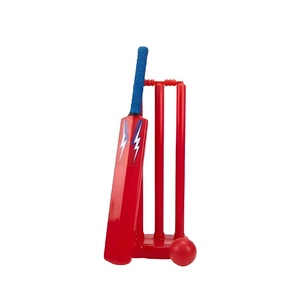 Set de Críquet para Niños: Púas y Bates de Plástico Duraderos y Ecológicos, Ligeros para Partidos y Prácticas - Product Image 1