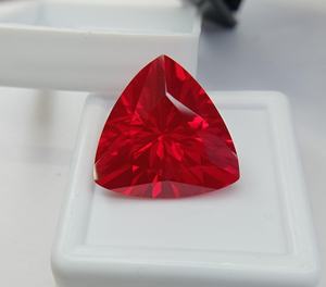 Rubis naturel du Mozambique, couleur sang de pigeon, taille triligne, certifié, pierre précieuse en vrac pour la fabrication de bijoux, vente en gros, pierre de rubis JM444 - Product Image 1