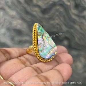 Anillo de Diseño Personalizable de Plata de Ley 925 Chapado en Oro de 18k con Moissanita Marquise de Calidad Excepcional para Bodas y Fiestas al por Mayor - Product Image 2