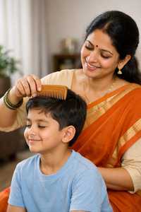 Peigne à cheveux en bois naturel fait à la main, finition lisse, outil de soin des cheveux écologique, artisanat naturel - Product Image 2
