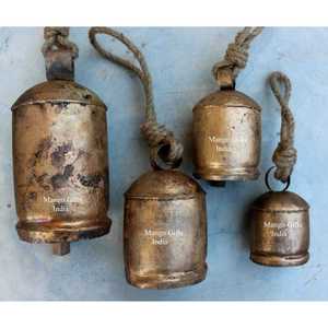 Luxury Vintage Iron <b>Cow</b> <b>Bell</b> with Decorative Farm <b>Bell</b> for Rustic Weddings Home Interior and Garden Decor Use Available for Sale - Product Image 1