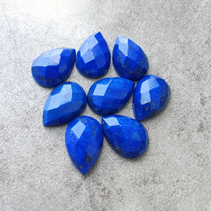 Pierre précieuse de qualité AAA+ en lapis-lazuli, taille carrée, forme poire, calibrée, pour la fabrication de bijoux - Product Image 5
