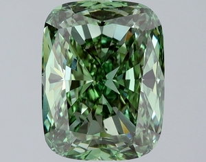 1.43Ct <b>Cushion</b> Cut Lab Grown Diamond Fancy Vivid Green VS1 IGI Certified CVD Loose Diamond Wholesale for Jewelry Making - Product Image 1