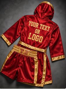 Ensemble uniforme de boxe personnalisé OEM ODM unisexe, débardeur slim, short et t-shirt, logo avant/arrière, 180g, toutes couleurs, toutes tailles, marque privée - Product Image 2